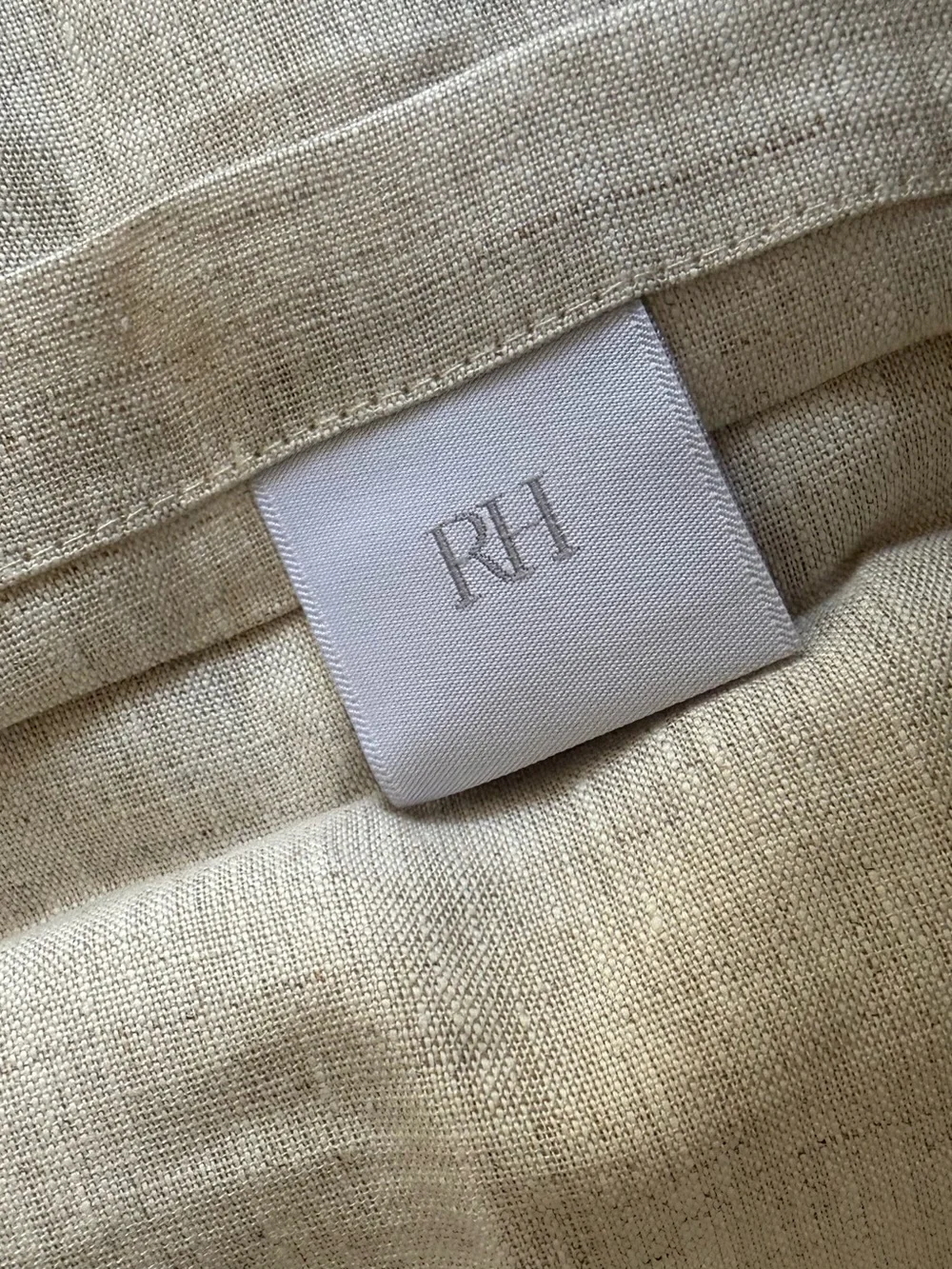 RH Standard Sham Italian Heritage Washed Linen Dune